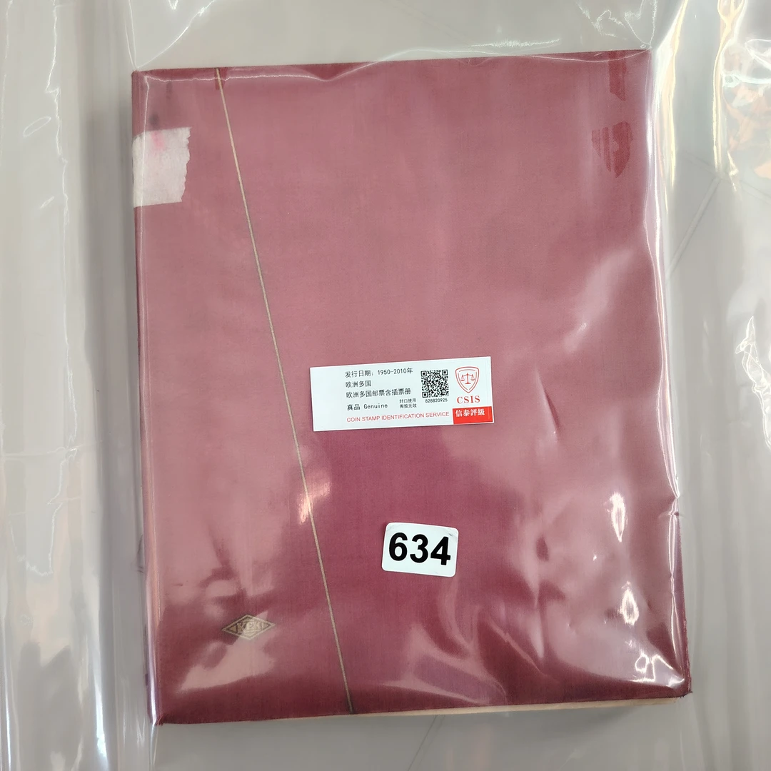 欧洲多国邮票含插票册已信泰评级册损634