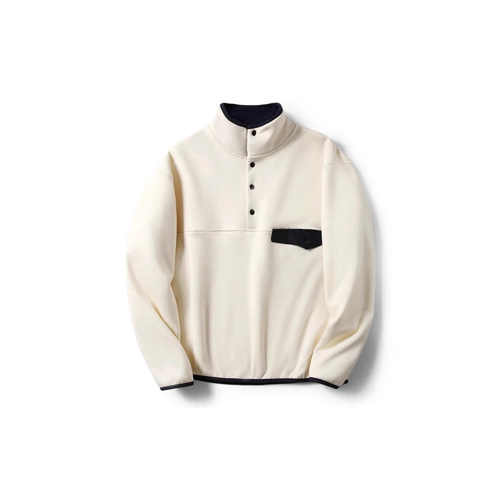 日系复古硬核防寒卫衣秋冬户外3D立裁500g加厚复合羊羔绒外套情侣