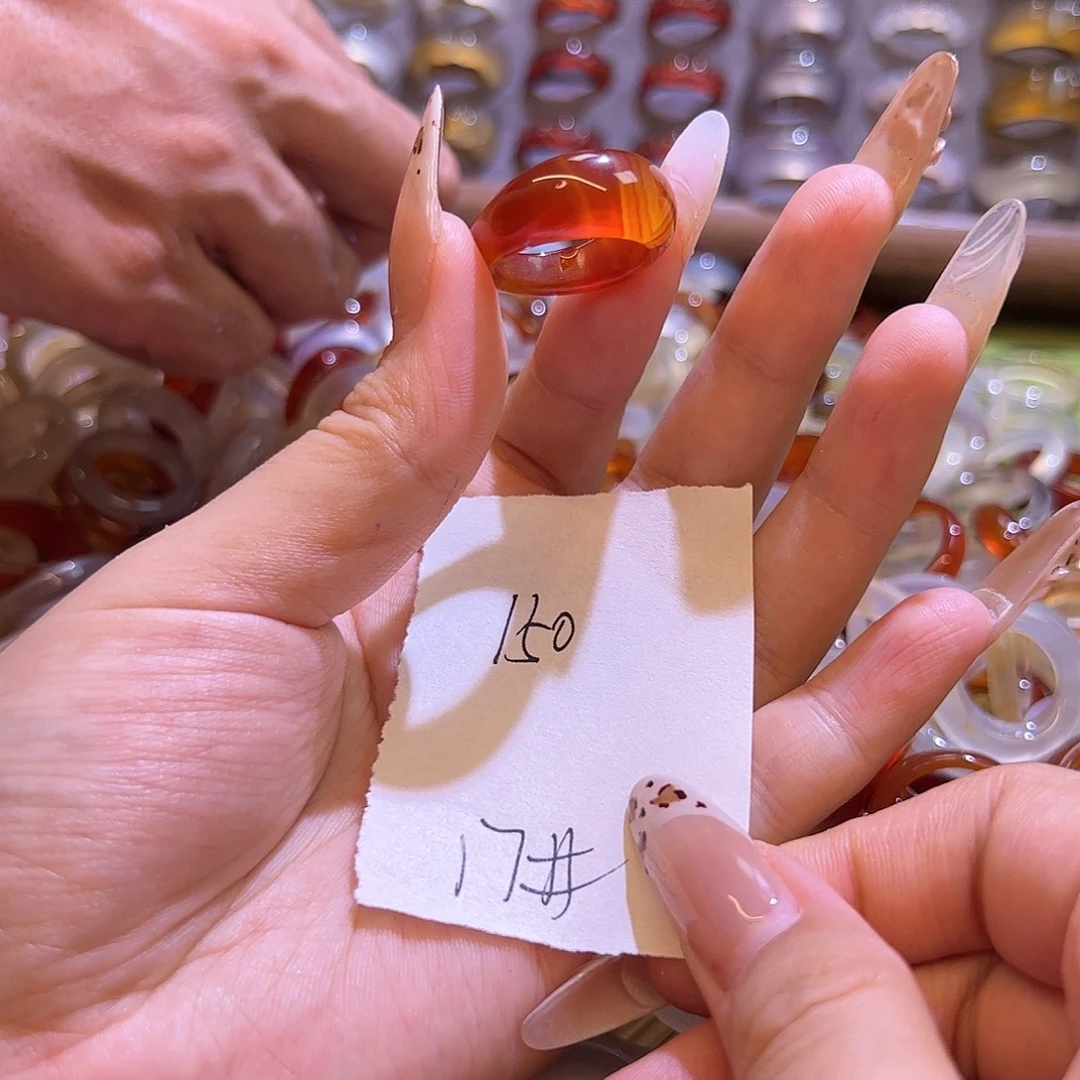 未镶嵌戒指玛瑙/玉髓