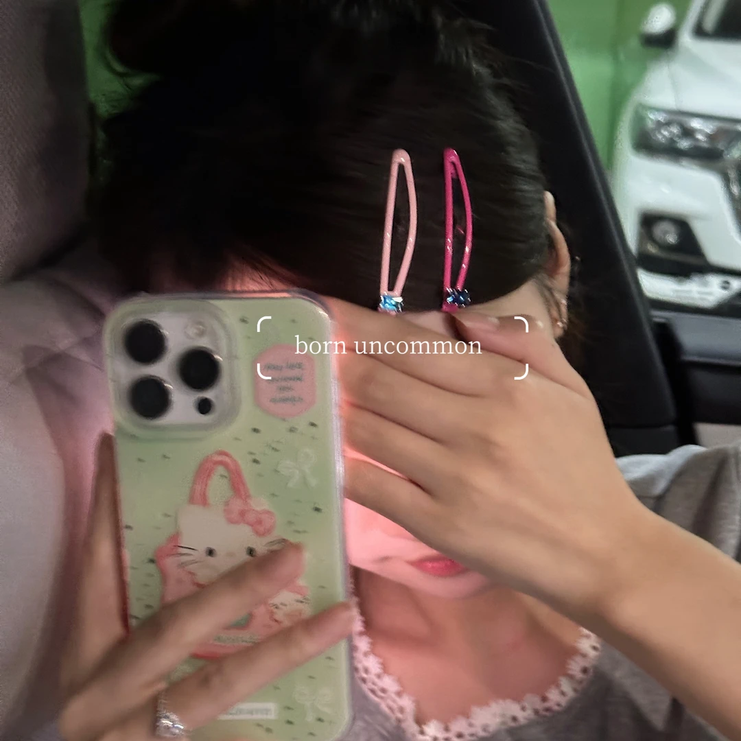ins小众彩色bling发夹掰掰夹网红少女刘海夹边夹韩国高级碎发头夹