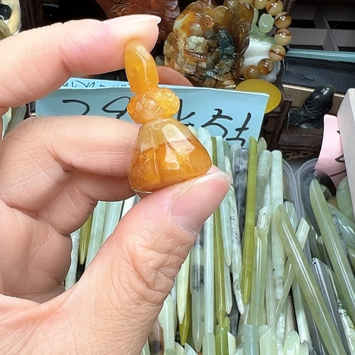 蛇纹石玉未镶嵌发簪