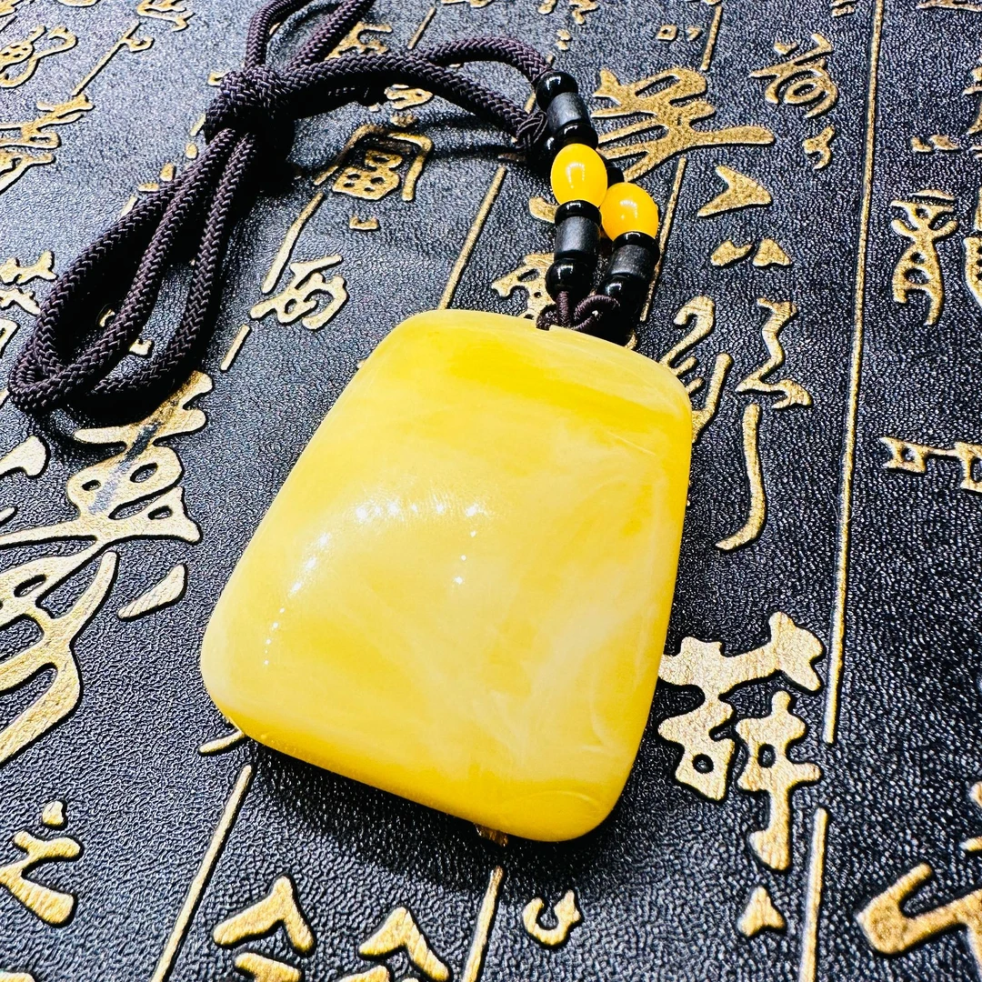 苏苏宠粉专属定制 蜜蜡大无事牌