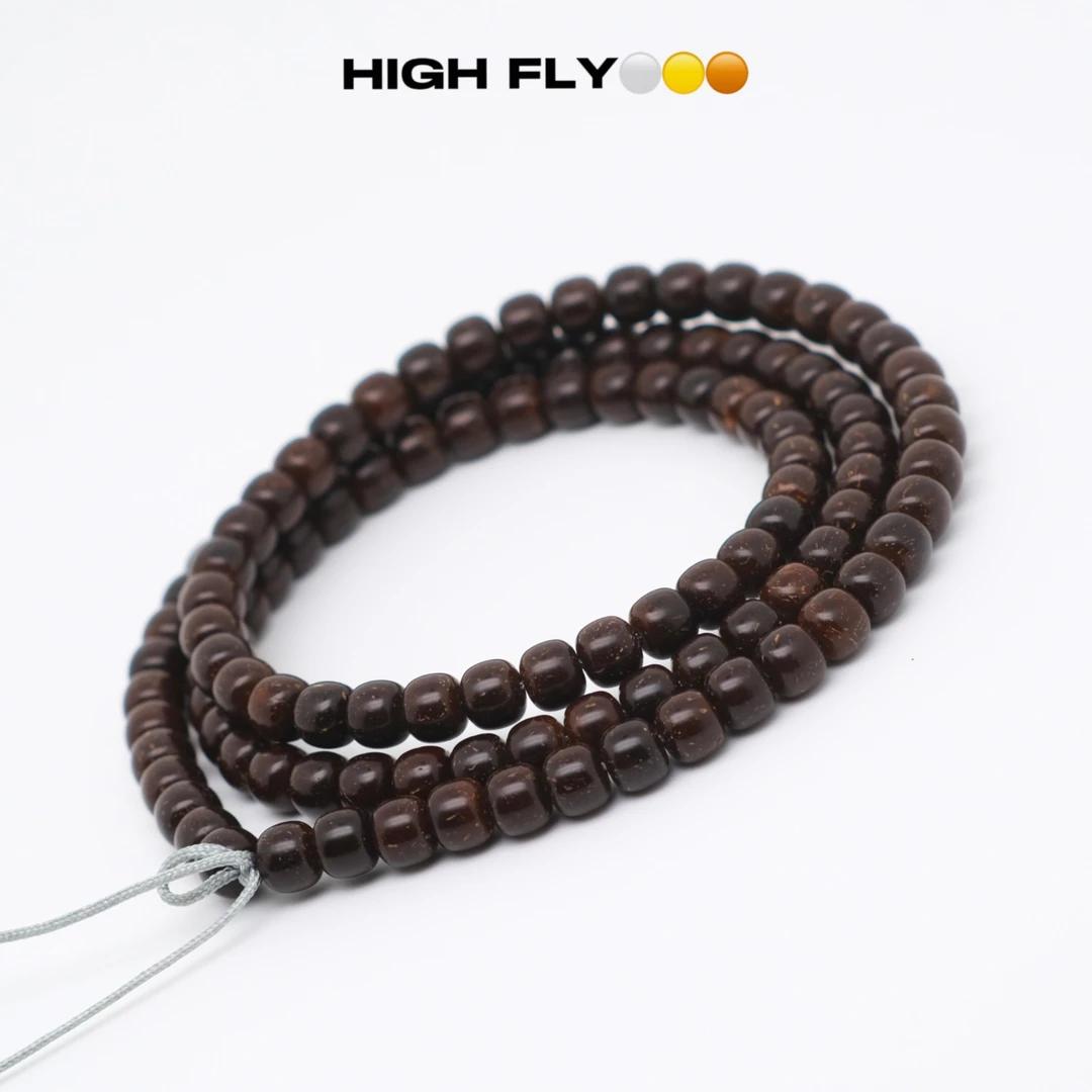 原生态椰蒂｜7*6老型桶印尼进口天然椰蒂114颗精工文玩手串长串