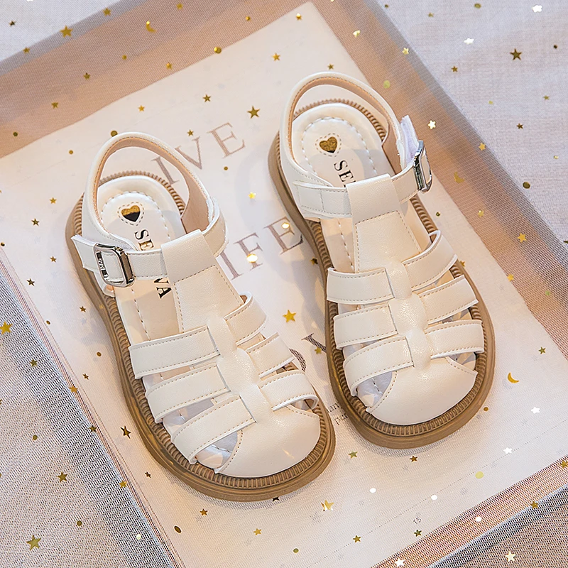 女童凉鞋2024夏季新款小童宝宝鞋软底儿童沙滩鞋包头小孩子凉鞋女