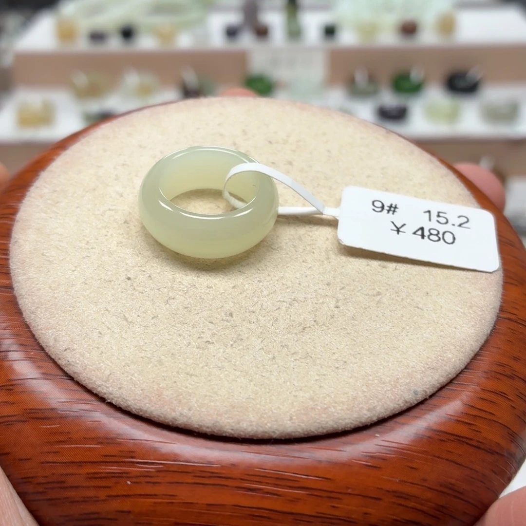 麦***菜和田玉未镶嵌戒指15.2