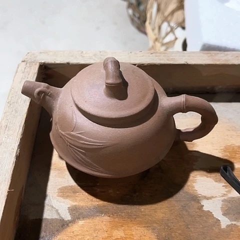 微瑕，不能明火，泡茶壶竹报大号红