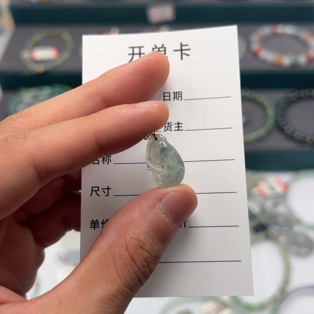 翡翠未镶嵌手链缅甸A货翡翠 A24