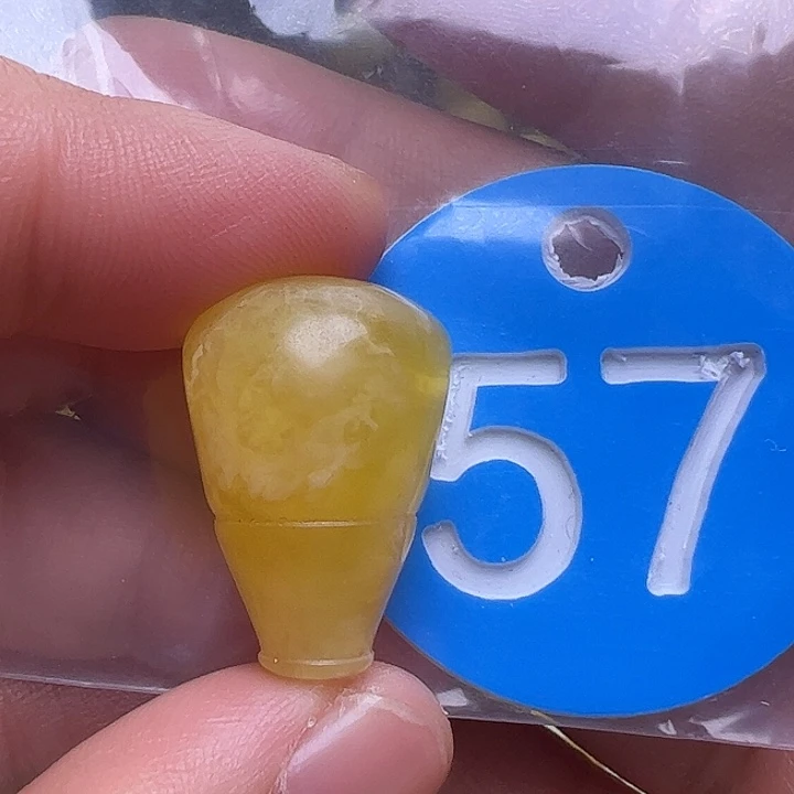 未镶嵌蜜蜡裸石皮色15.3m m