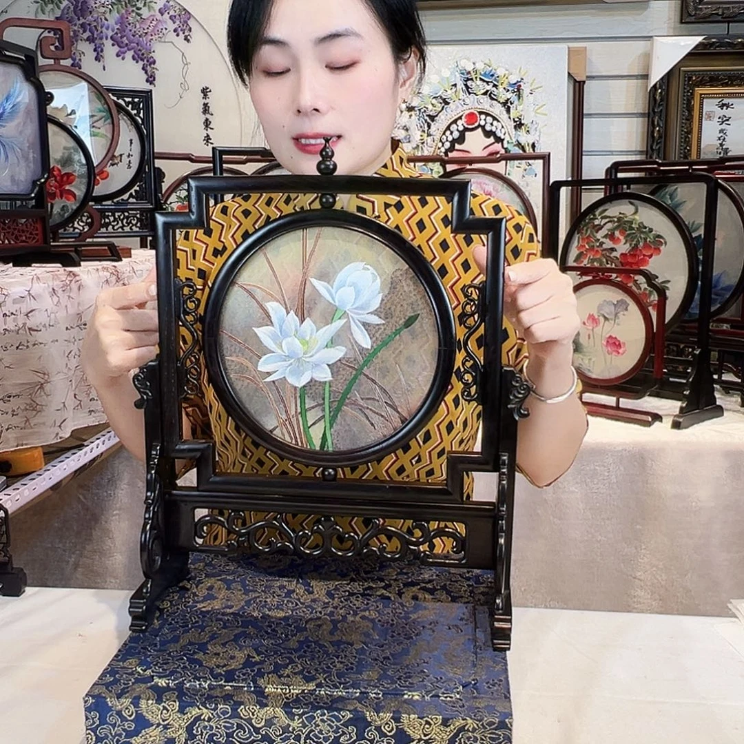 织绣苏绣摆台精工手工