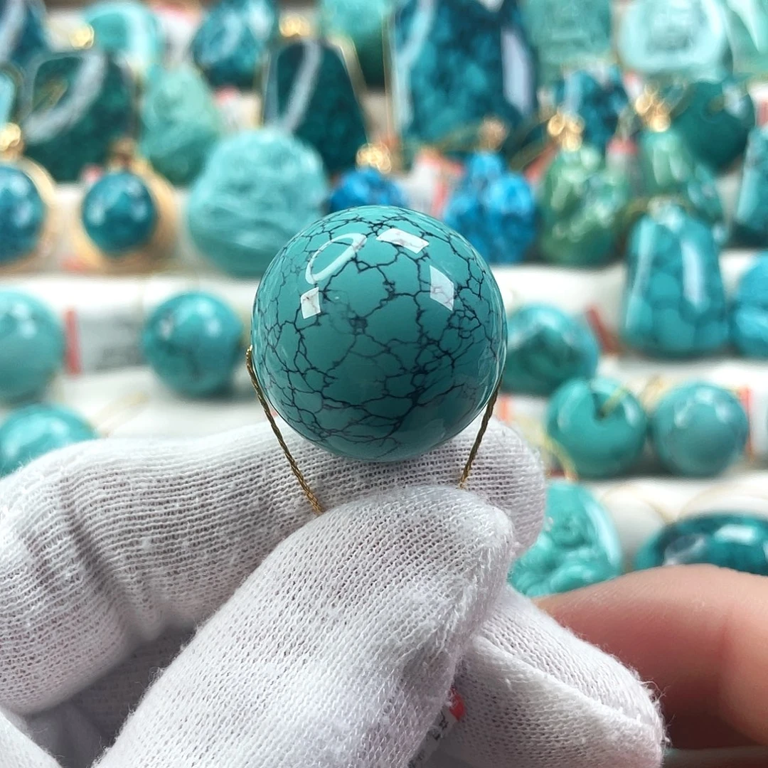 绿松石未镶嵌车挂尺寸24.2