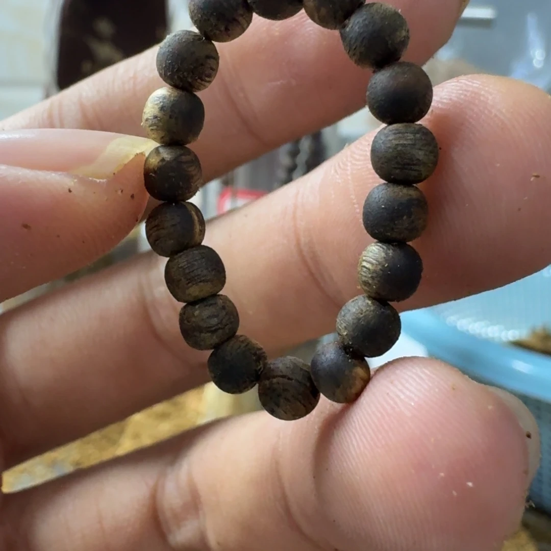 S***言沉香沉香碎屑卡4沉水戒指