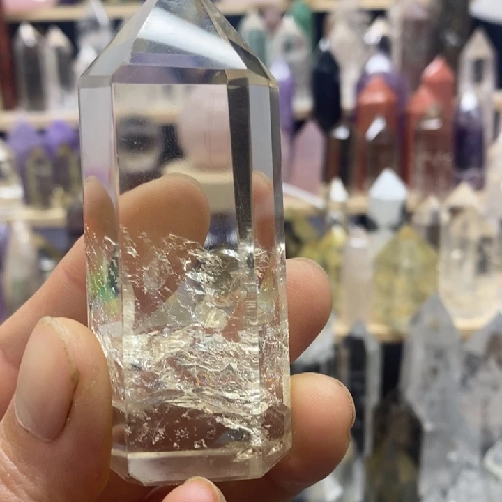 蓝***上未镶嵌水晶发饰黄水晶