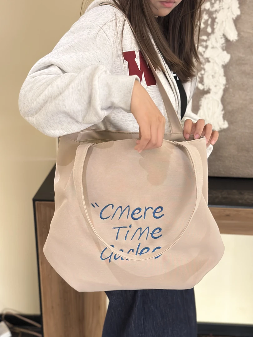 大容量单肩手提包托特包上班族宝妈女高中大学生妈咪包2025牛津包