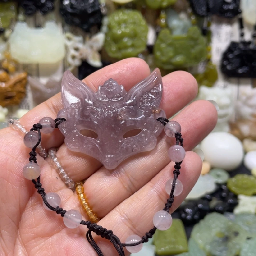 【闪购商品】岫玉颈饰未镶嵌最**嗳91手牌