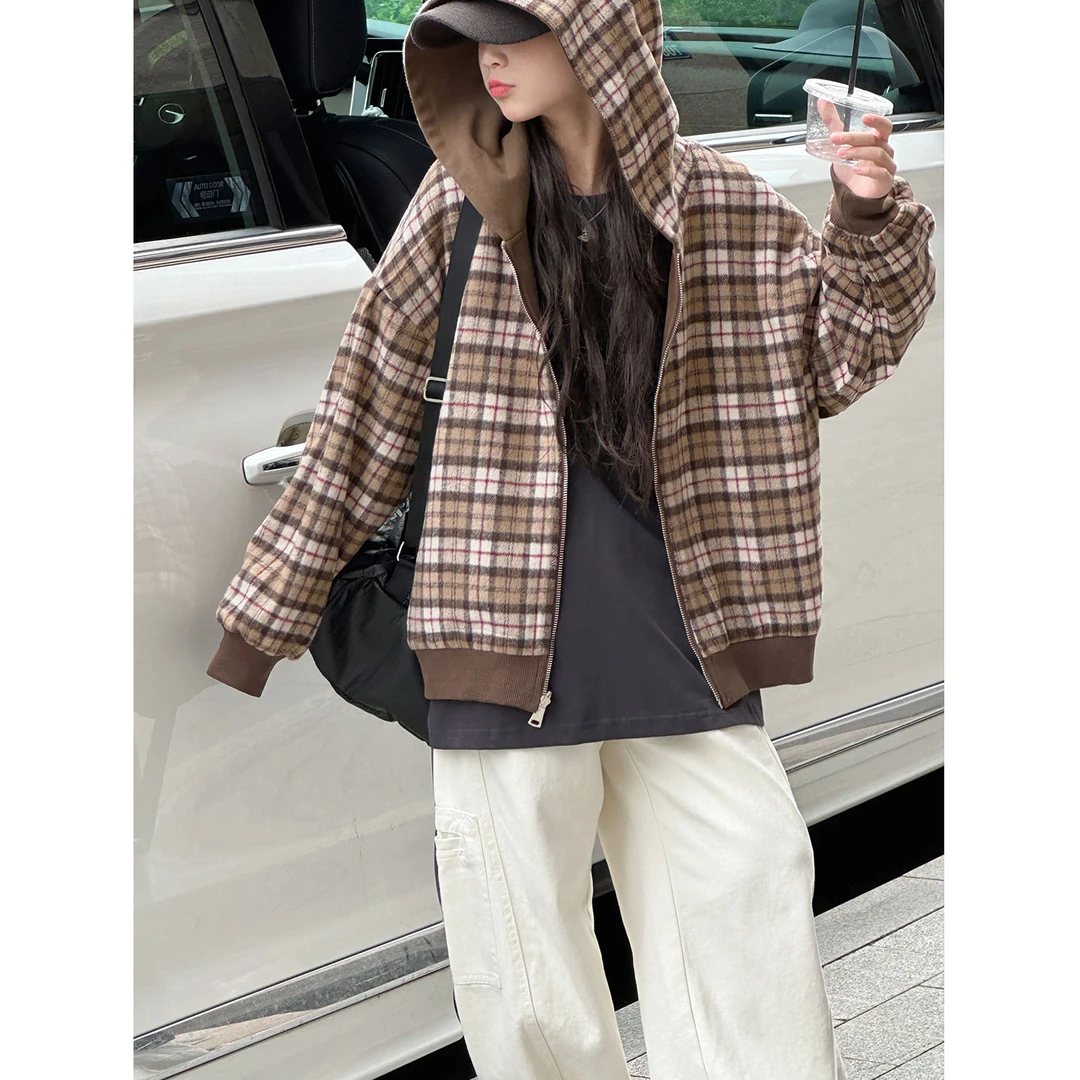 K29865孙小美双面穿女童秋装卫衣外套2025新款春秋儿童连帽上衣服