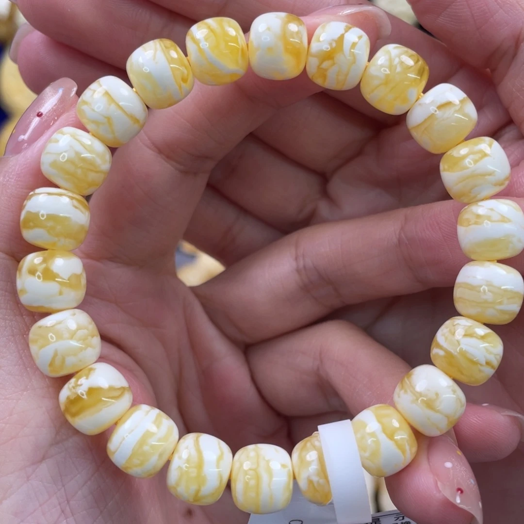 裸石蜜蜡未镶嵌琥珀蜜蜡手串卡10mm