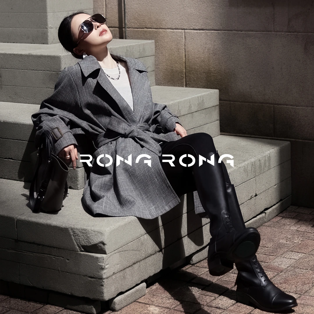 溶溶【费城星叙】RONGRONG 翻领廓形经典复古极简老钱风大衣9104