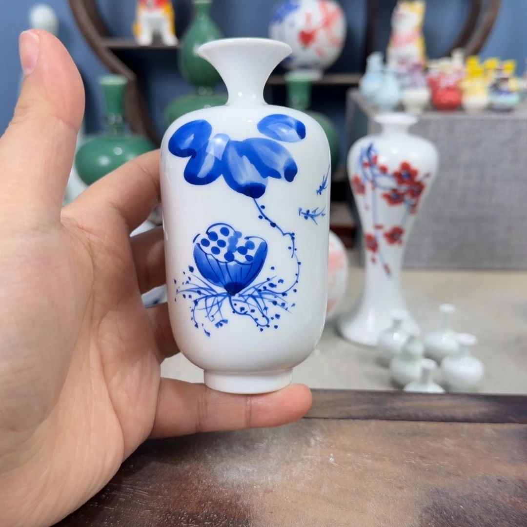 陶瓷手工小花器摆件