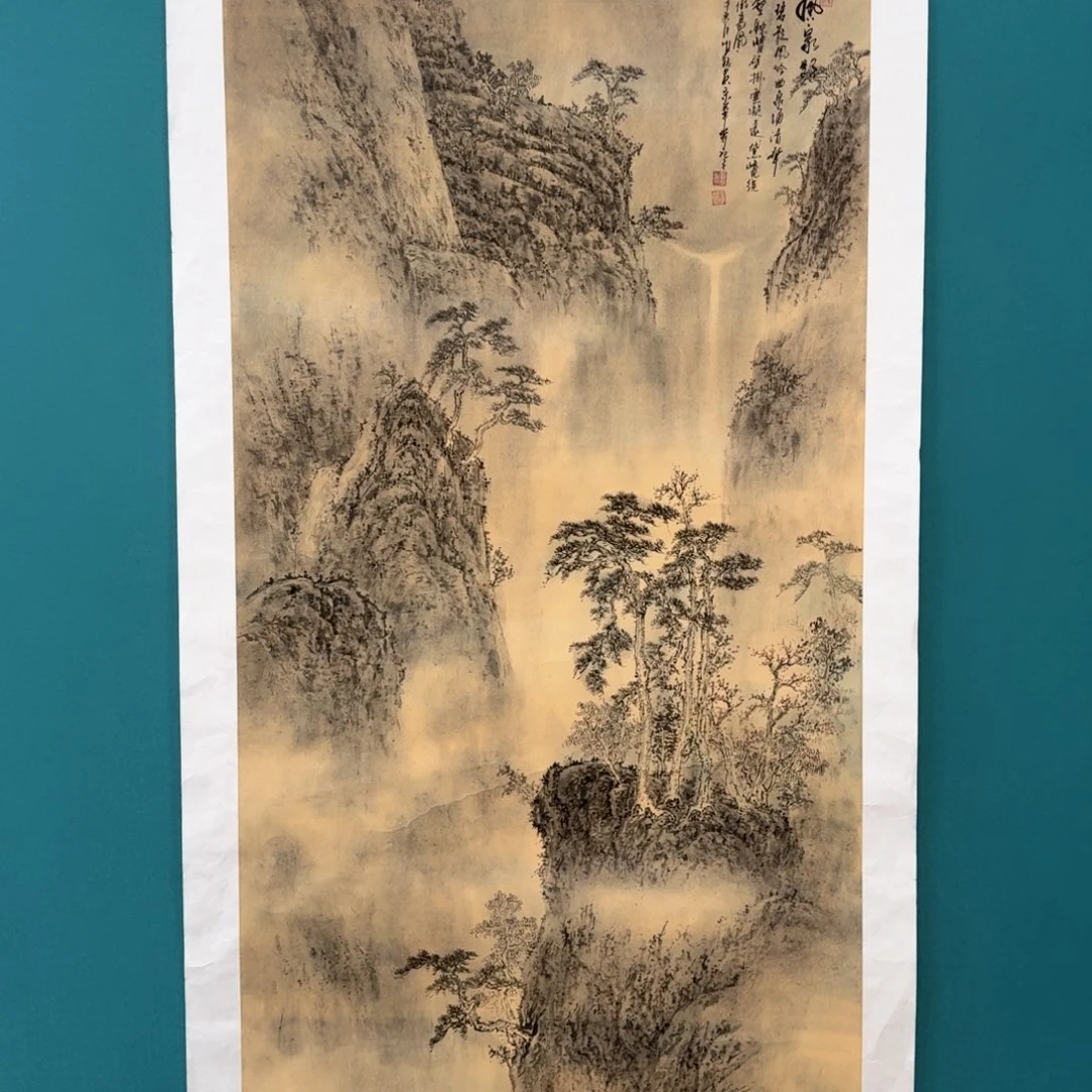 国画国画作品山水花鸟