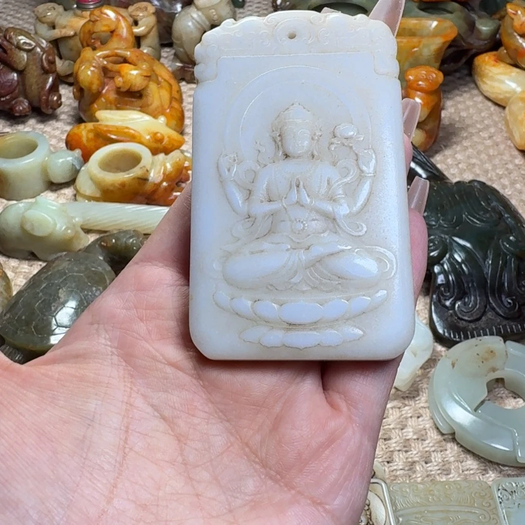 白玉菩提吊坠挂件