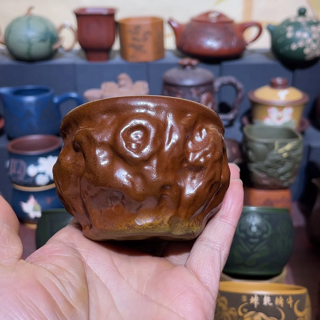 原矿紫砂手工主人杯