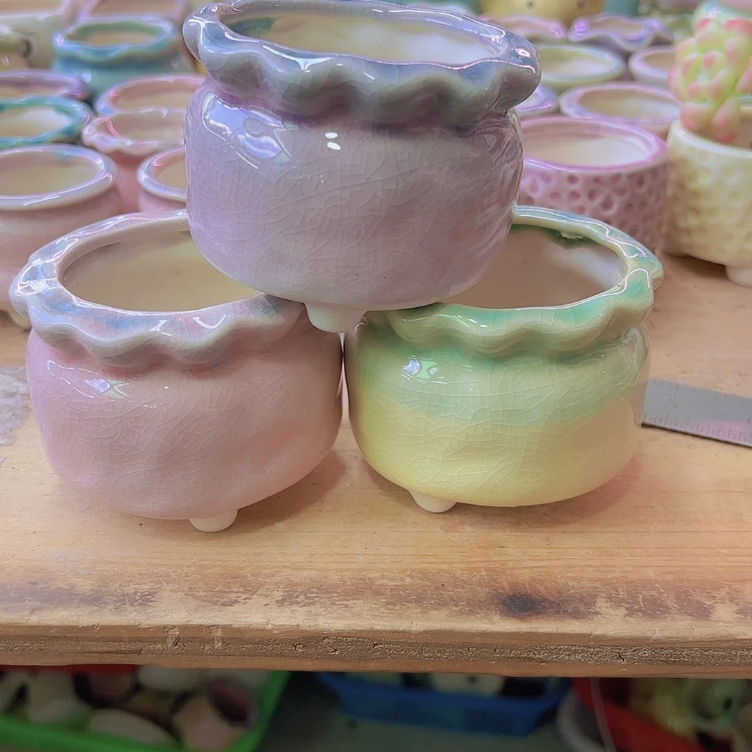 陶瓷花盆当场满12包邮