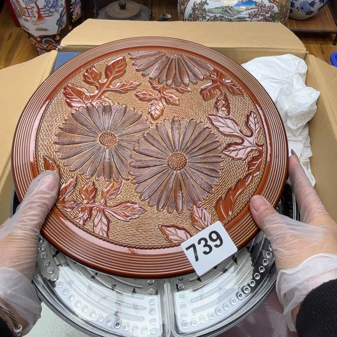 瓷片摆件工艺品摆件666