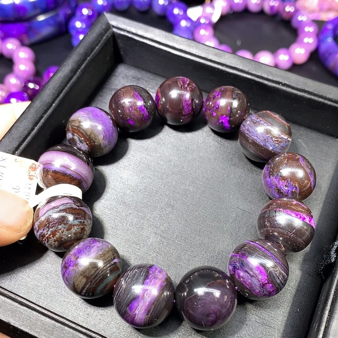 苏纪石（舒俱来）未镶嵌南非舒俱来丝绒圆珠单圈16mm