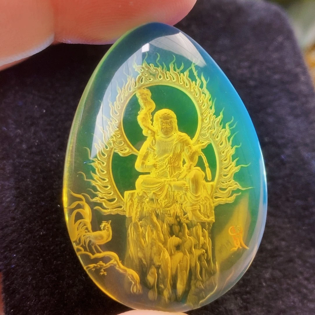 【闪购商品】蓝珀吊坠(不含链)未镶嵌