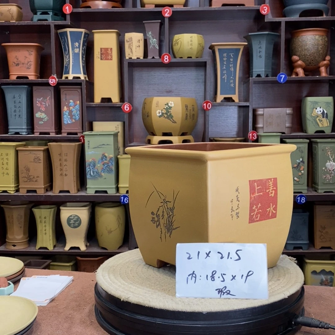 紫砂花盆紫砂花盆