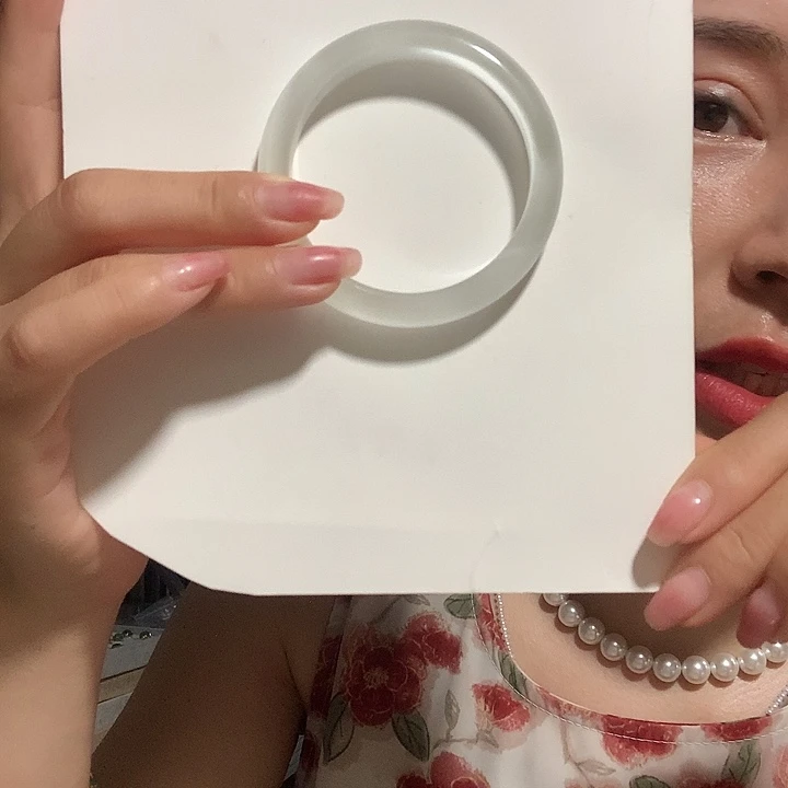 石英质玉手镯合金白月光