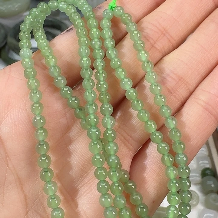和田玉（碧玉）未镶嵌颈饰4mm