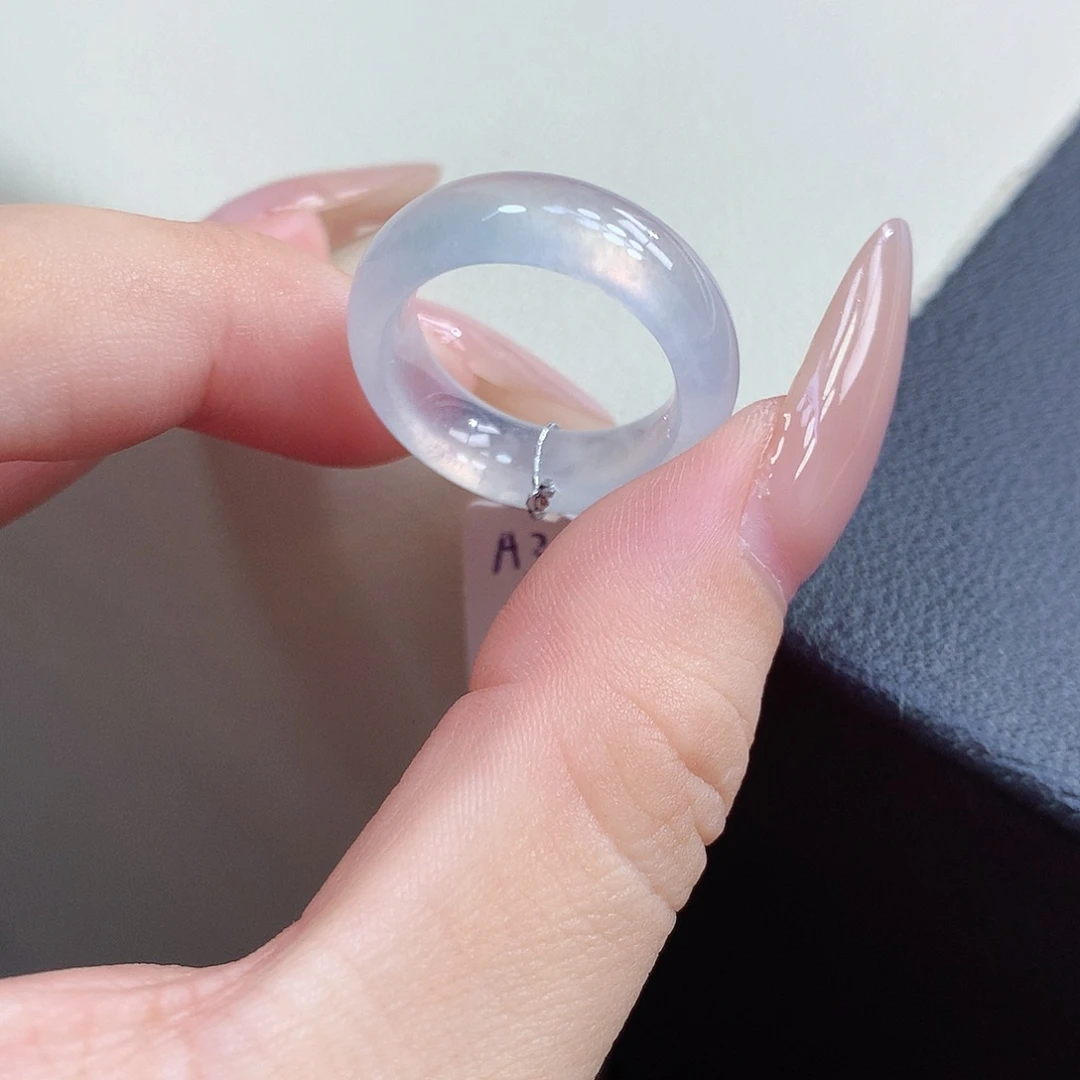 翡翠未镶嵌戒指12号