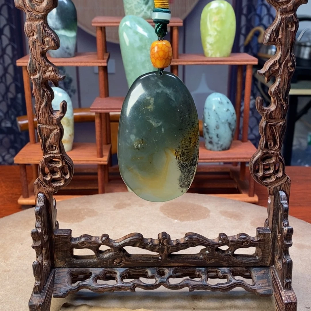 美***往玉岫精品原石把件