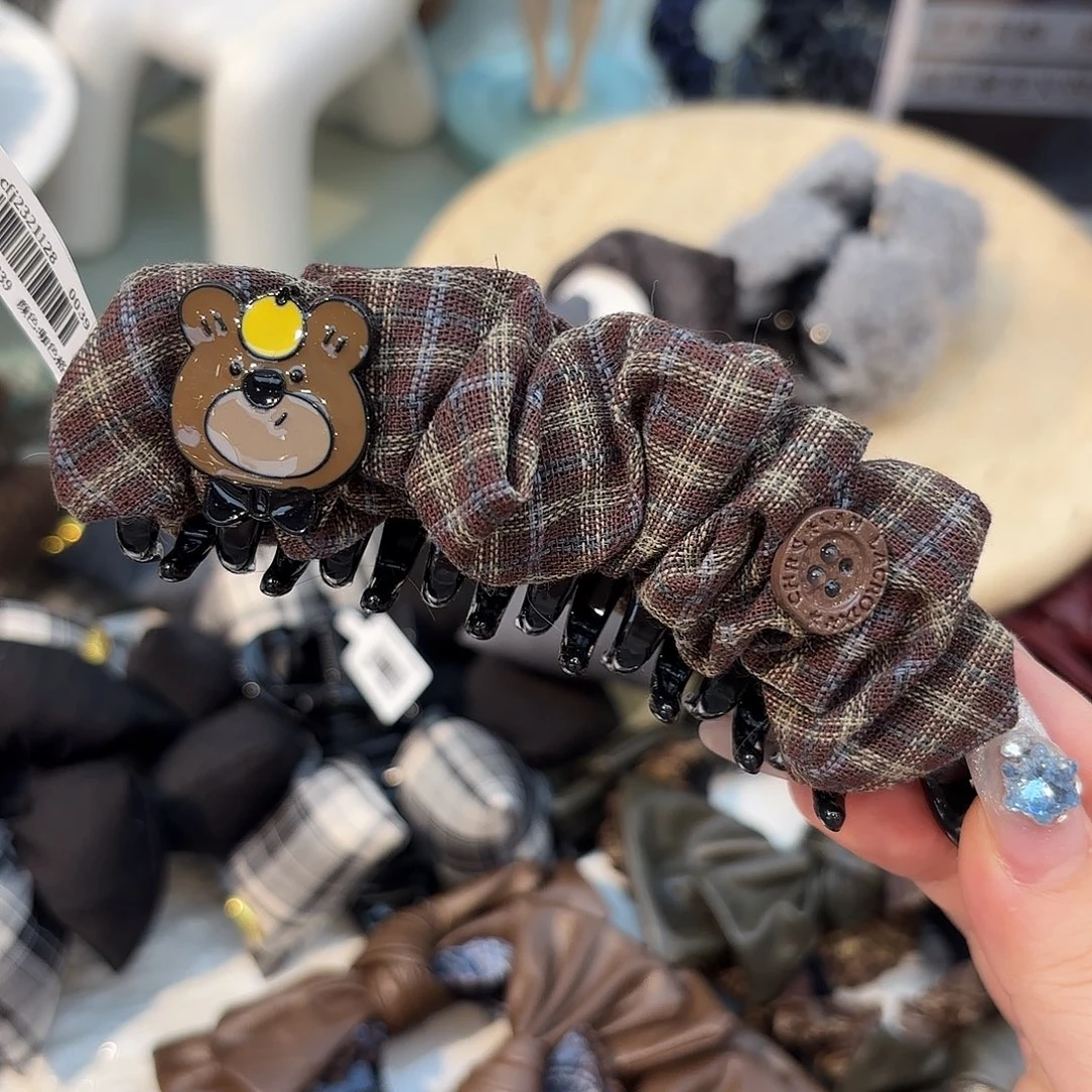 皮质铁合金发饰发夹