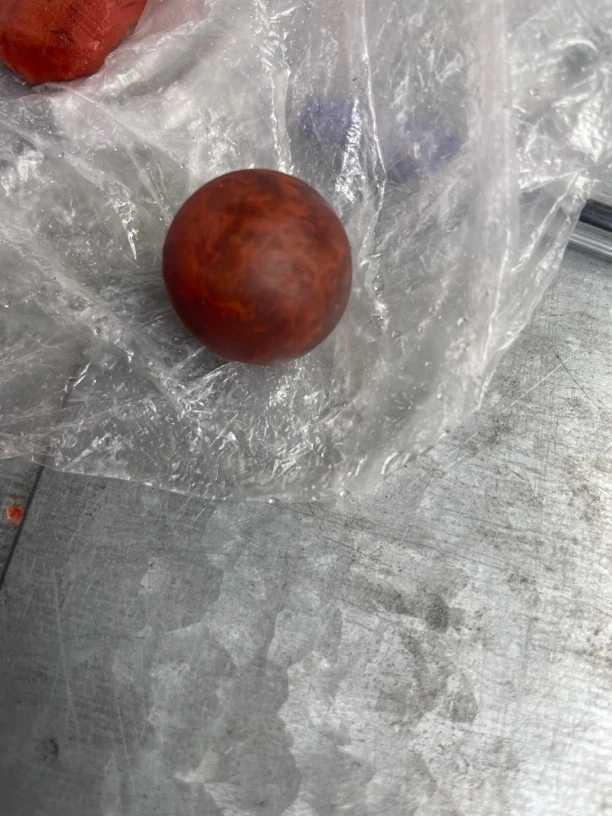 凉山南红玫红火焰珠子