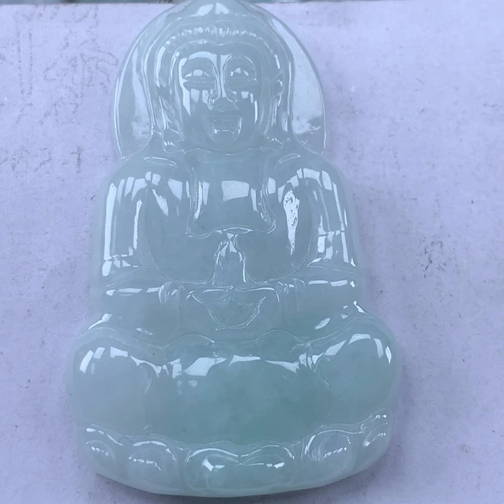 颈饰未镶嵌翡翠玉观音吊坠