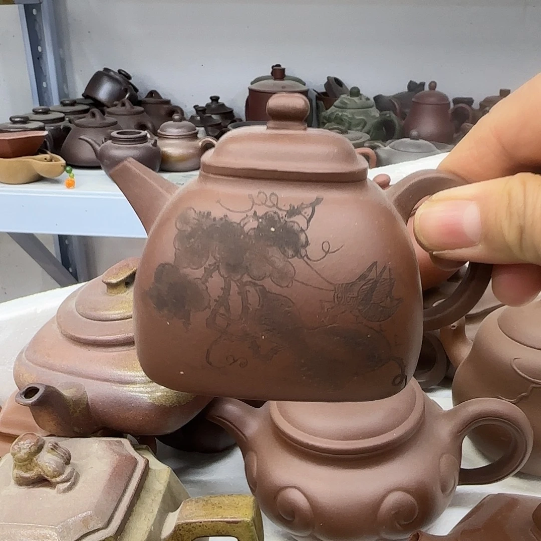 茶壶紫砂宜兴紫砂壶瑕疵处理