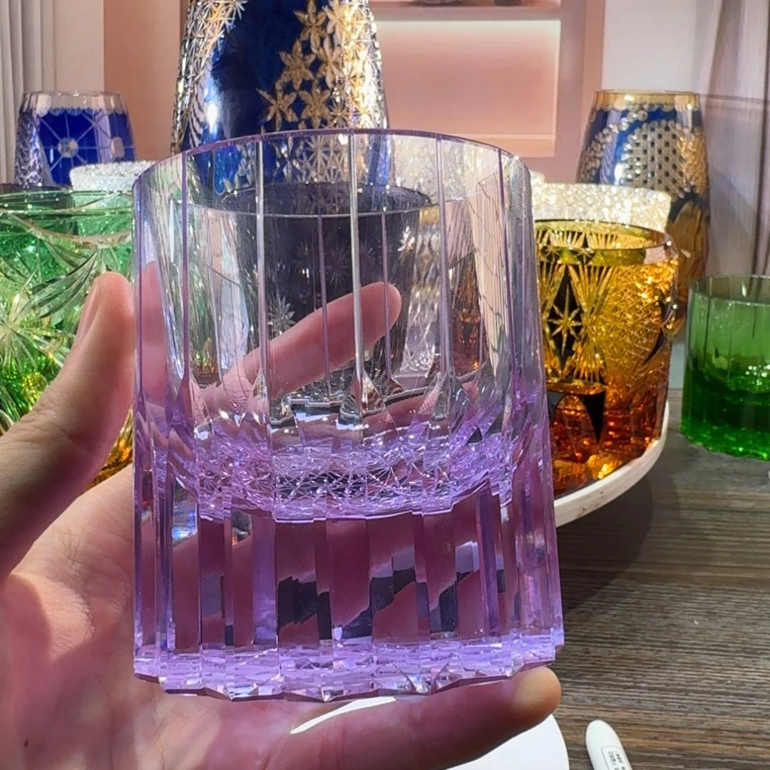 水晶玻璃宽口款星芒k9