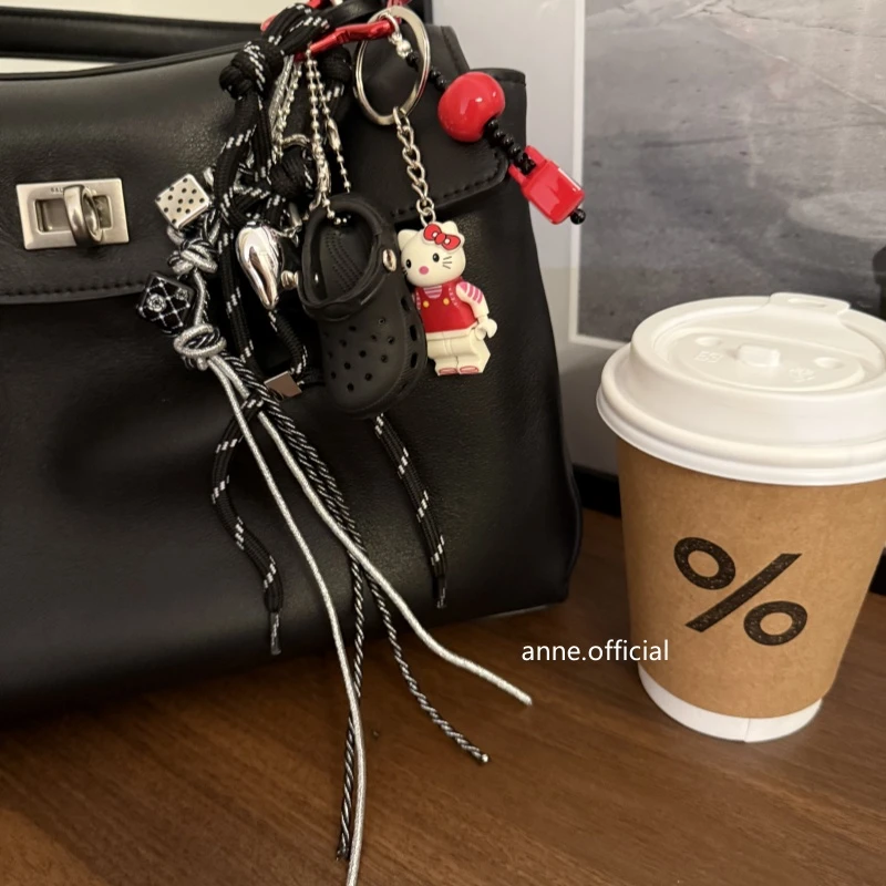 【G002】韩式ins钥匙包包挂件可爱KT猫创意拖鞋时尚包钥匙扣挂饰