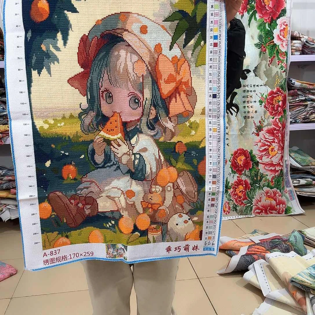 棉十字绣成品出售