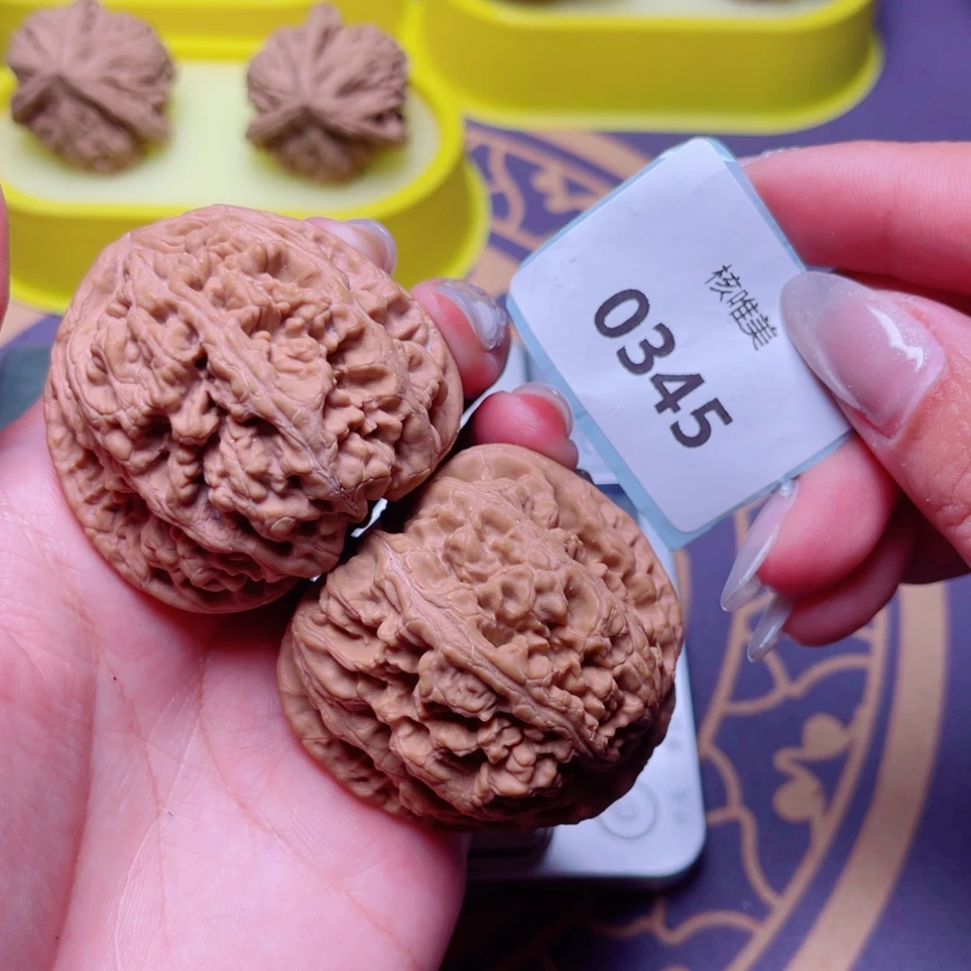 文玩核桃把件粗筋46～0345