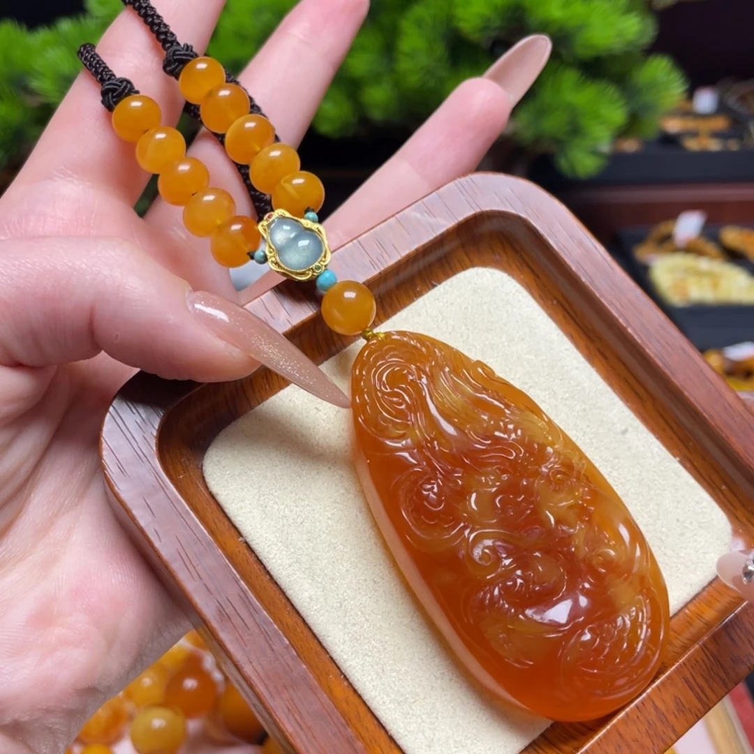 蜜蜡颈饰未镶嵌项链