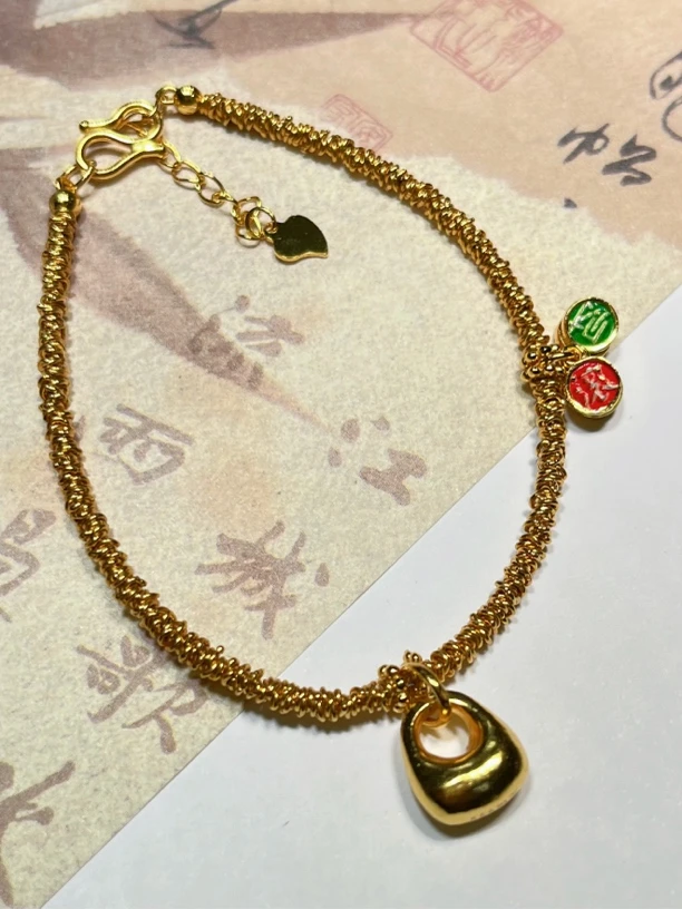 足银手链 足银999手链称心如意