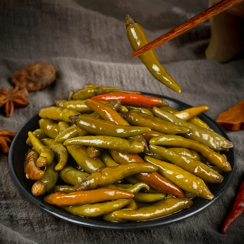北京风味小辣椒咸辣椒腌辣椒泡菜天然泡营养下饭菜农家腌制