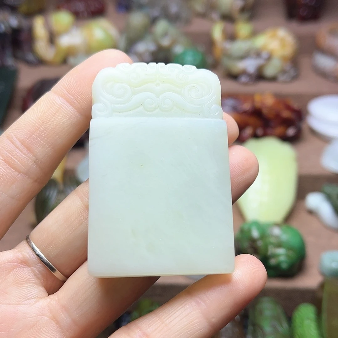 白玉菩提吊坠49。。