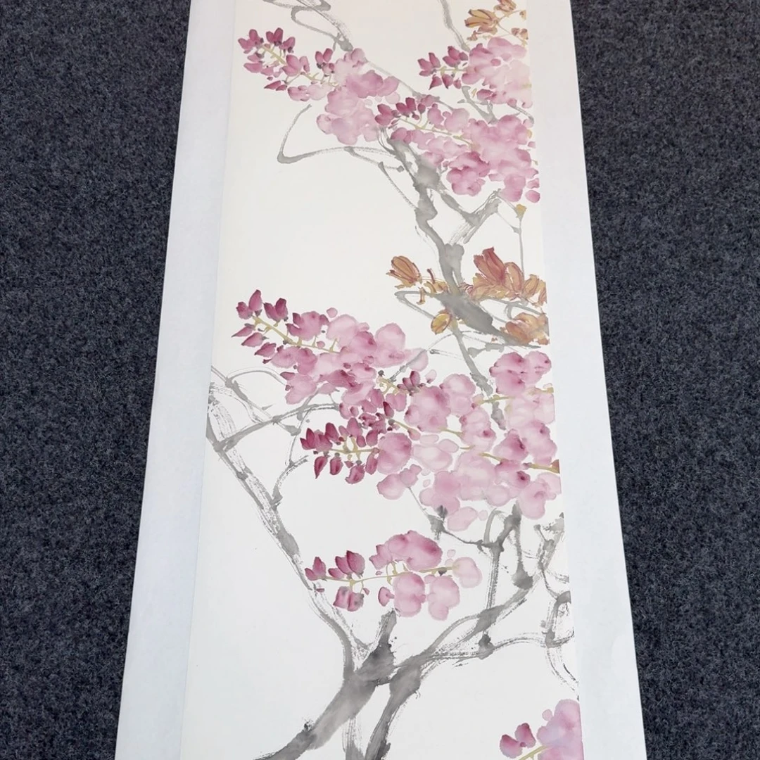 国画纯手绘山水花鸟作品