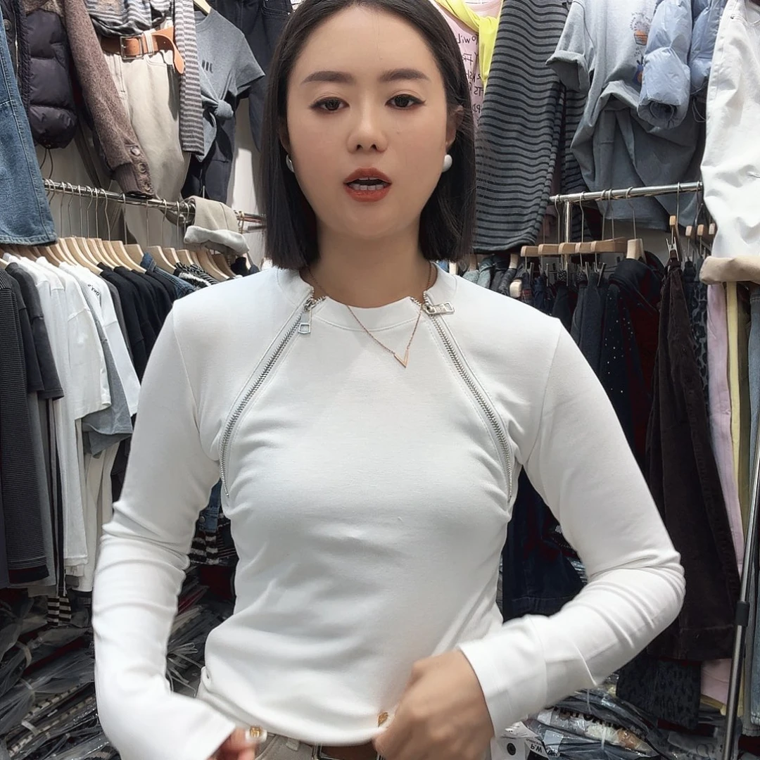 两侧拉索品家打底衫106