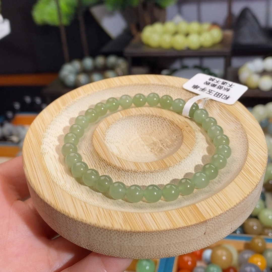 和田玉手串未镶嵌W 6