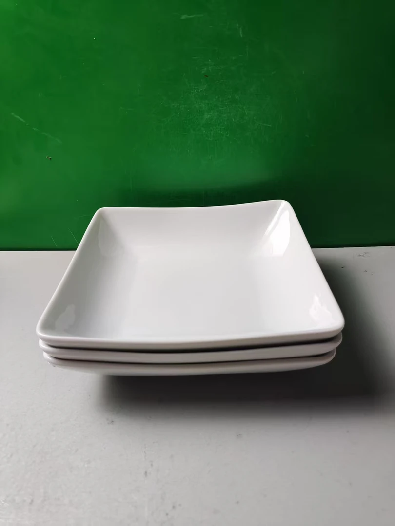 M1218 四方盘3个（口径18，高4）陶瓷餐具 D2